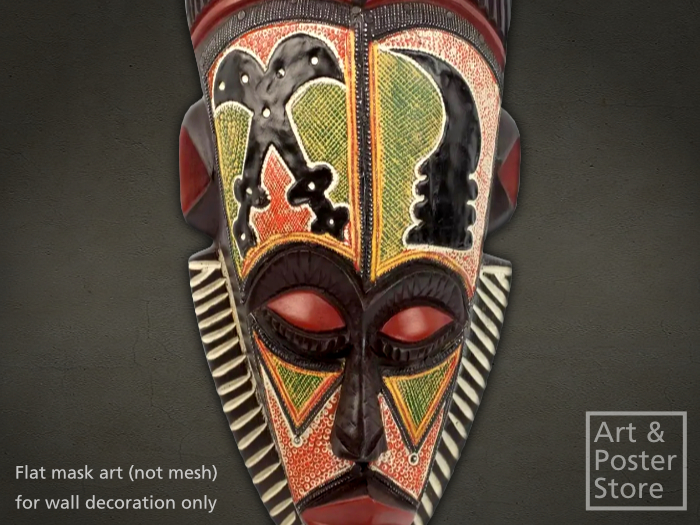 Real Ritual Mask African Second Life Marketplace - Traditional African Ritual Mask #01 | Wall ...